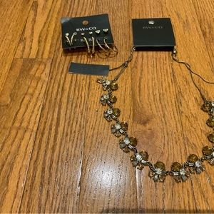RW&CO NECKLACE & EARRINGS BRAND NEW - BUNDLE